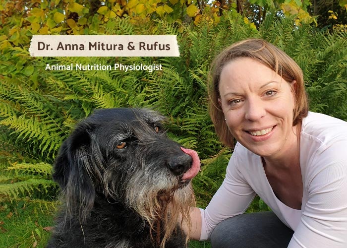Animal Nutrition Physiologist Dr. Anna Mitura &amp; Rufus