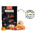 Katzenfutter im Futtertester-Test: Sanabelle Juicy Nordsee-Lachs mit Note &quot;GUT+&quot; ausgezeichnet