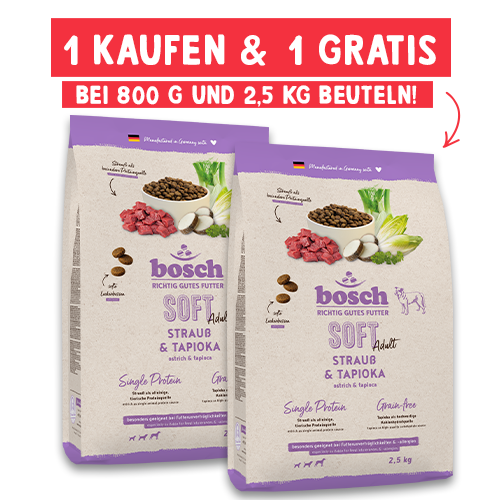bosch Soft Adult Strauß & Tapioka getreidefrei