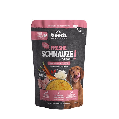 Freshe Schnauze wet food - Chicken with rice & carrots