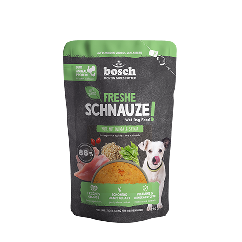 Bosch Freshe Schnauze – Scatola Per Verdure 6 X 200 G | Pacchetto Misto Con Condimenti Rossi, Verdi E Gialli Per Cibo Per Cani | Adatto Per Cibo Secco E Umido - 5