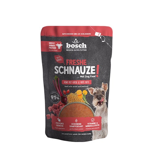 Freshe Schnauze wet food - Beef with millet & beet