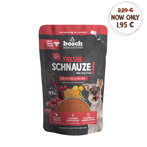 Freshe Schnauze wet food - Beef with millet & beet