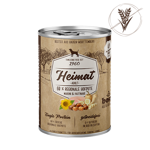 bosch Heimat Nassfutter Adult mit 68% regionaler Hofpute