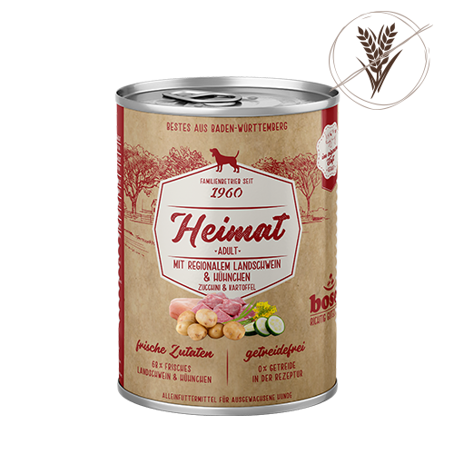 bosch Heimat Wet food for adults with regional free-range pork and chicken