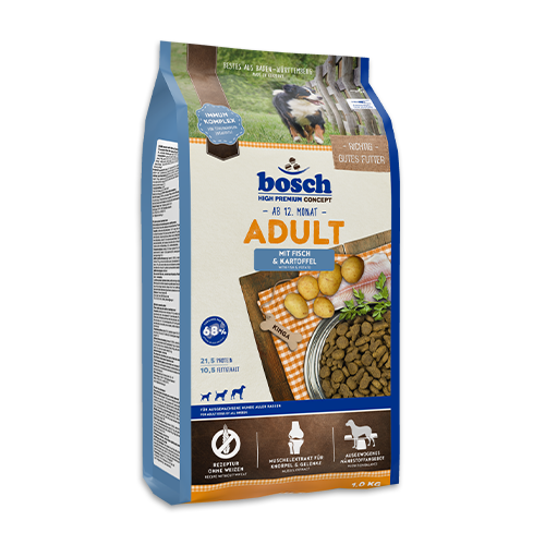 Bosch HPC Adult & Active Hundefutter 2x15 Kg – Mit Fisch/Kartoffel Oder Geflügel, Weizenfrei