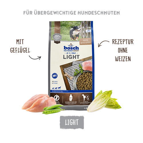 bosch Light | Energiereduziertes Light Hundefutter - bosch Tiernahrung