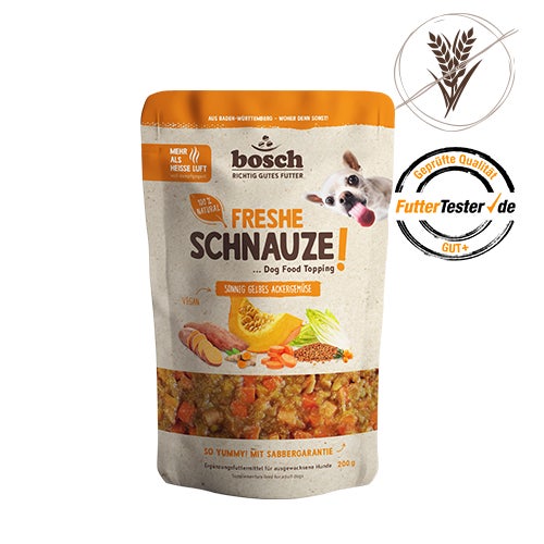 Freshe Schnauze Dog Food Topping - sunny yellow field vegetables