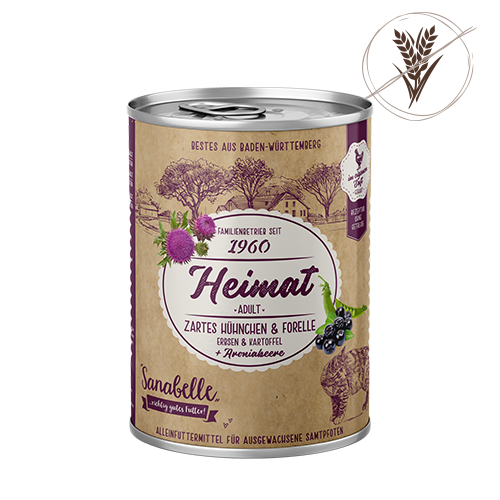Sanabelle Heimat wet food Adult tender chicken & trout