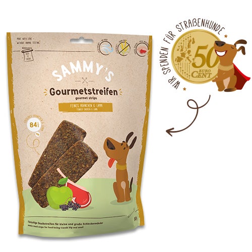 Sammy&#8217;s Gourmetstreifen H&#252;hnchen & Lamm 