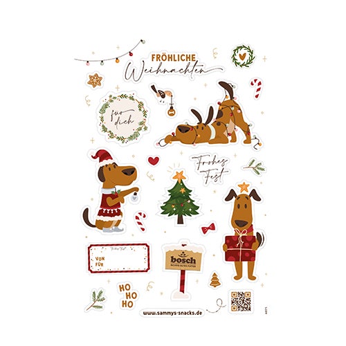 Sammy's Christmas Sticker Sheet