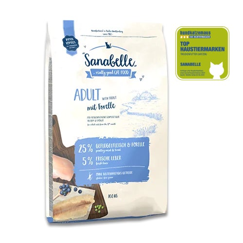 Sanabelle Adult mit Forelle