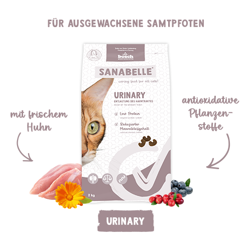 Sanabelle Care URINARY GLUTEN-FREI | bosch Katzenfutter - bosch Tiernahrung
