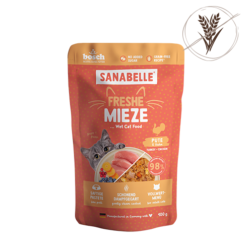 Sanabelle Freshe Mieze wet food turkey & chicken grain-free