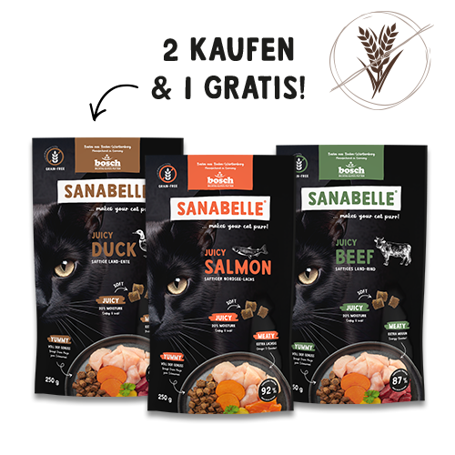 Sanabelle Juicy Probierpaket - 2 kaufen + 1 gratis!