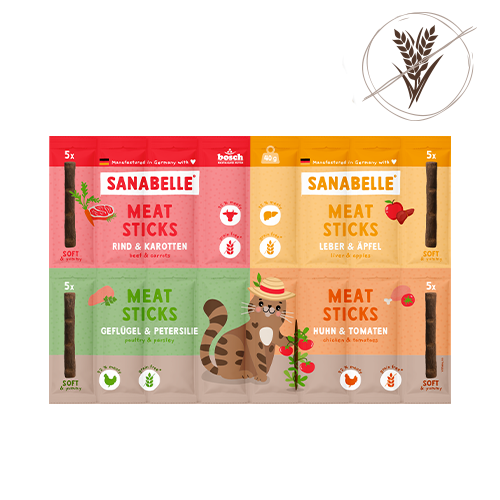 Sanabelle cat treats Meat Sticks-Mix