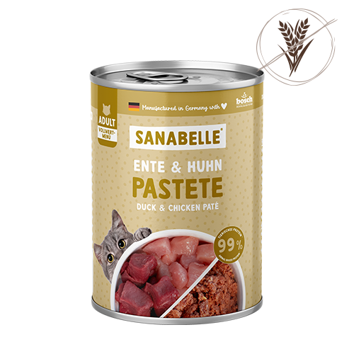 Sanabelle wet food pâté – duck & chicken grain-free