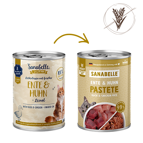 Sanabelle wet food pâté – duck & chicken