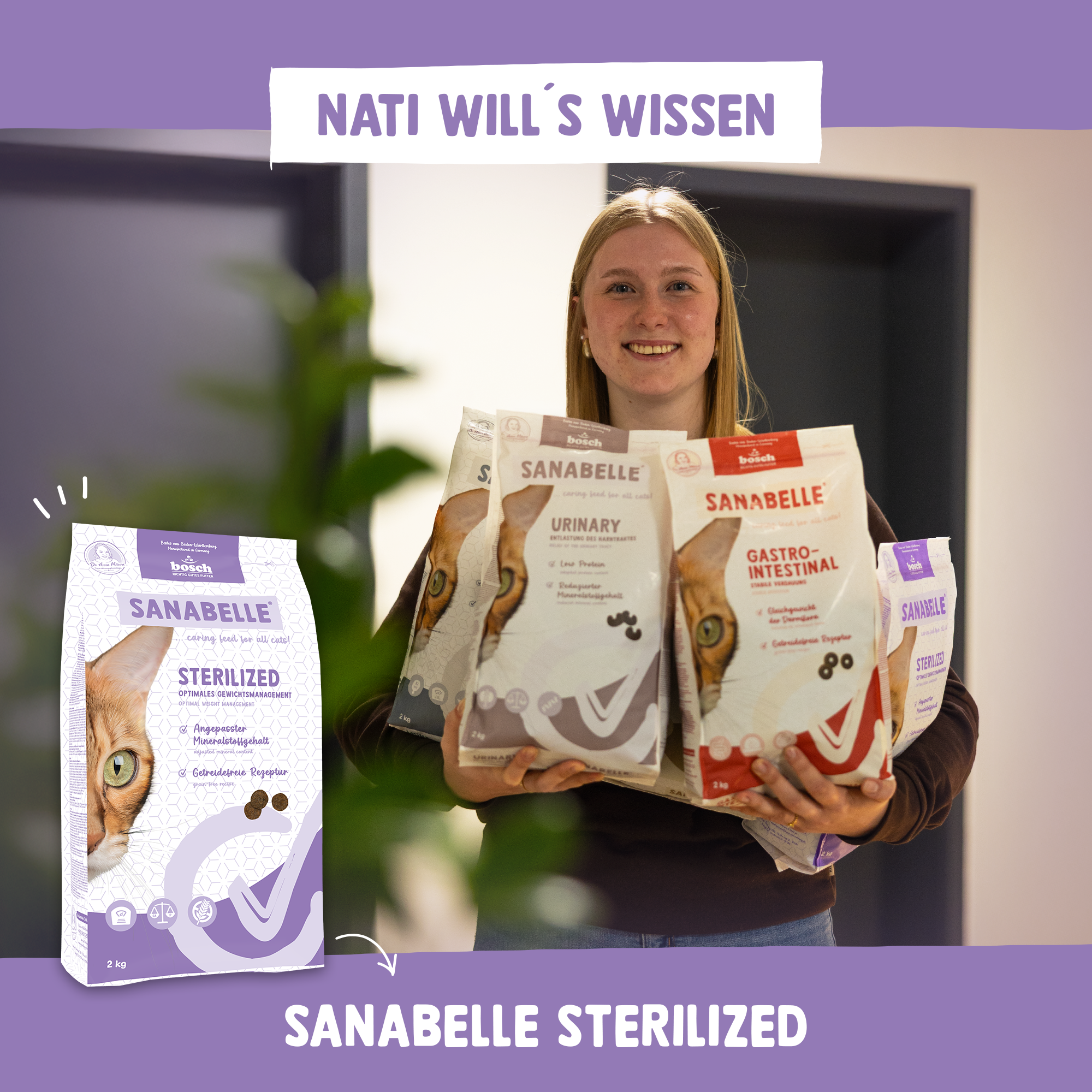 Sanabelle Care STERILIZED GRAIN-FREE | bosch cat food