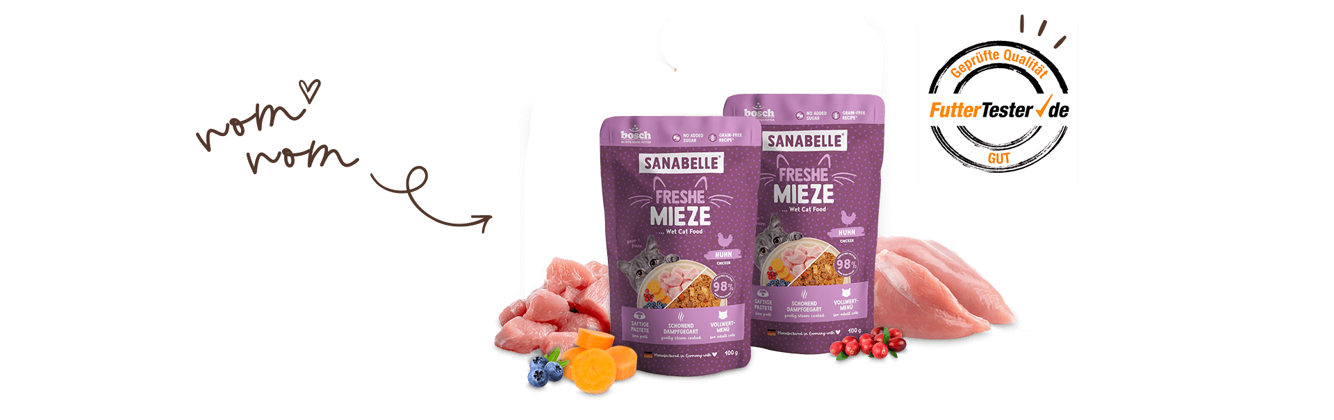 Sanabelle FRESHE MIEZE Huhn überzeugt im FutterTester-Test