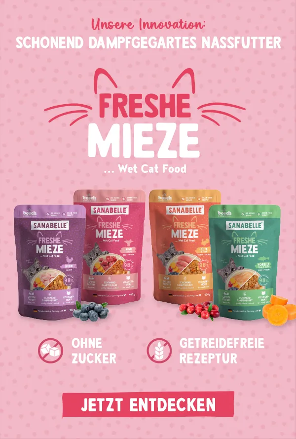 Freshe Mieze Nassfutter für Deine Katze - jetzt entdecken!