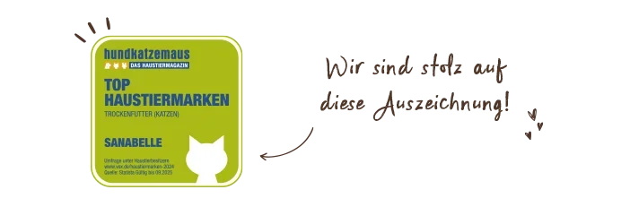 Auszeichnung "TOP HAUSTIERMARKEN 2024" von hundkatzemaus