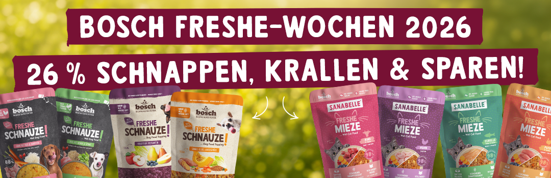 bosch Freshe-Wochen: 26 % Rabatt auf Freshe Mieze