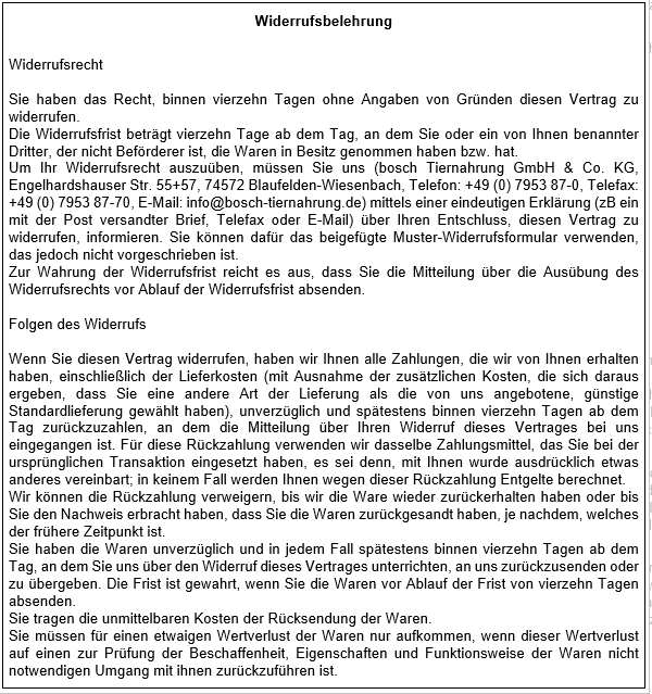 Widerrufsbelehrung