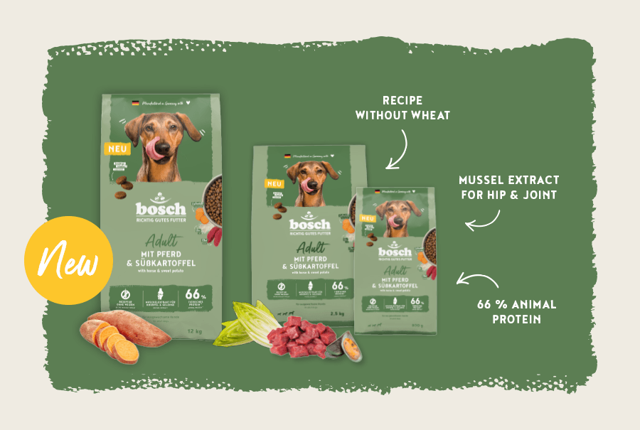 New: bosch Adult with horse & sweet potato