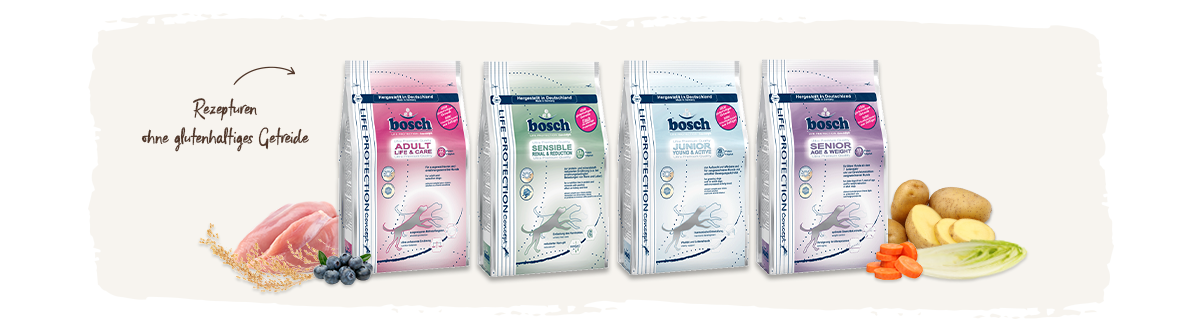 bosch lpc Produkte: Rezepturen ohne glutenhaltiges Getreide