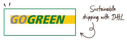 Sustainable shipping with DHL GOGREEN