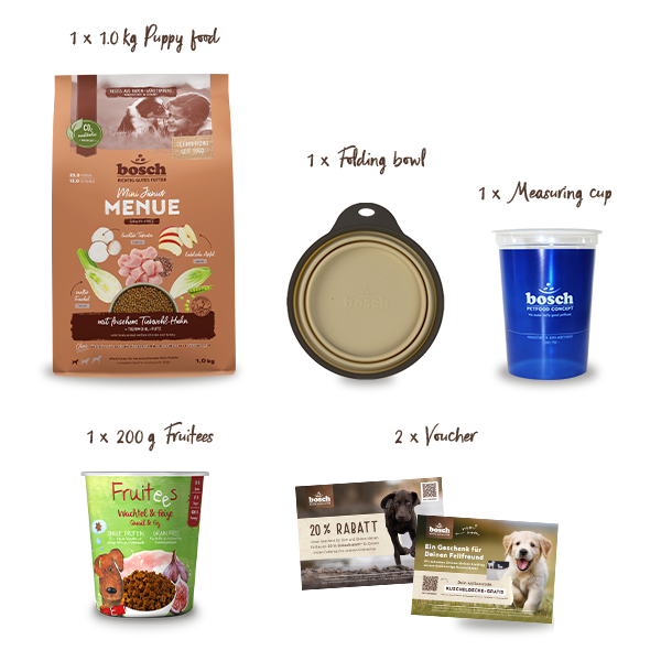 Puppy package contents Puppy package contents